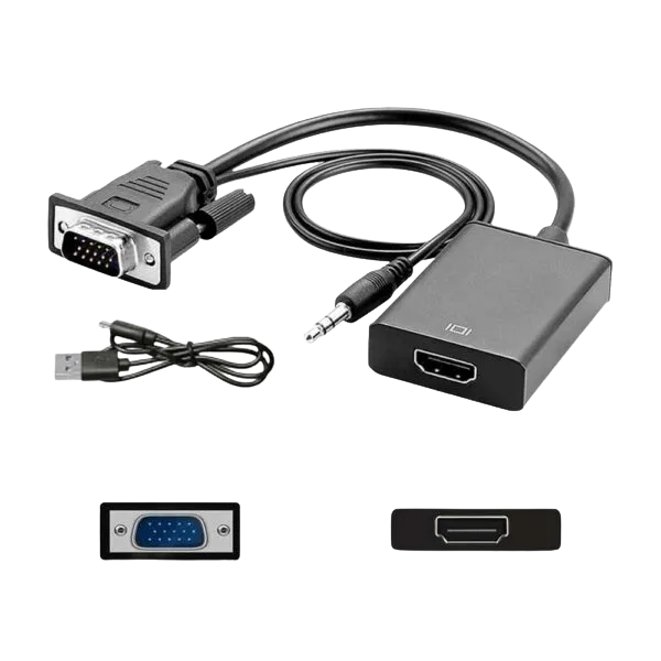 ADAPTADOR VGA/HDMI CAJA NEGRA CON AUDIO 2978 - imagen 2