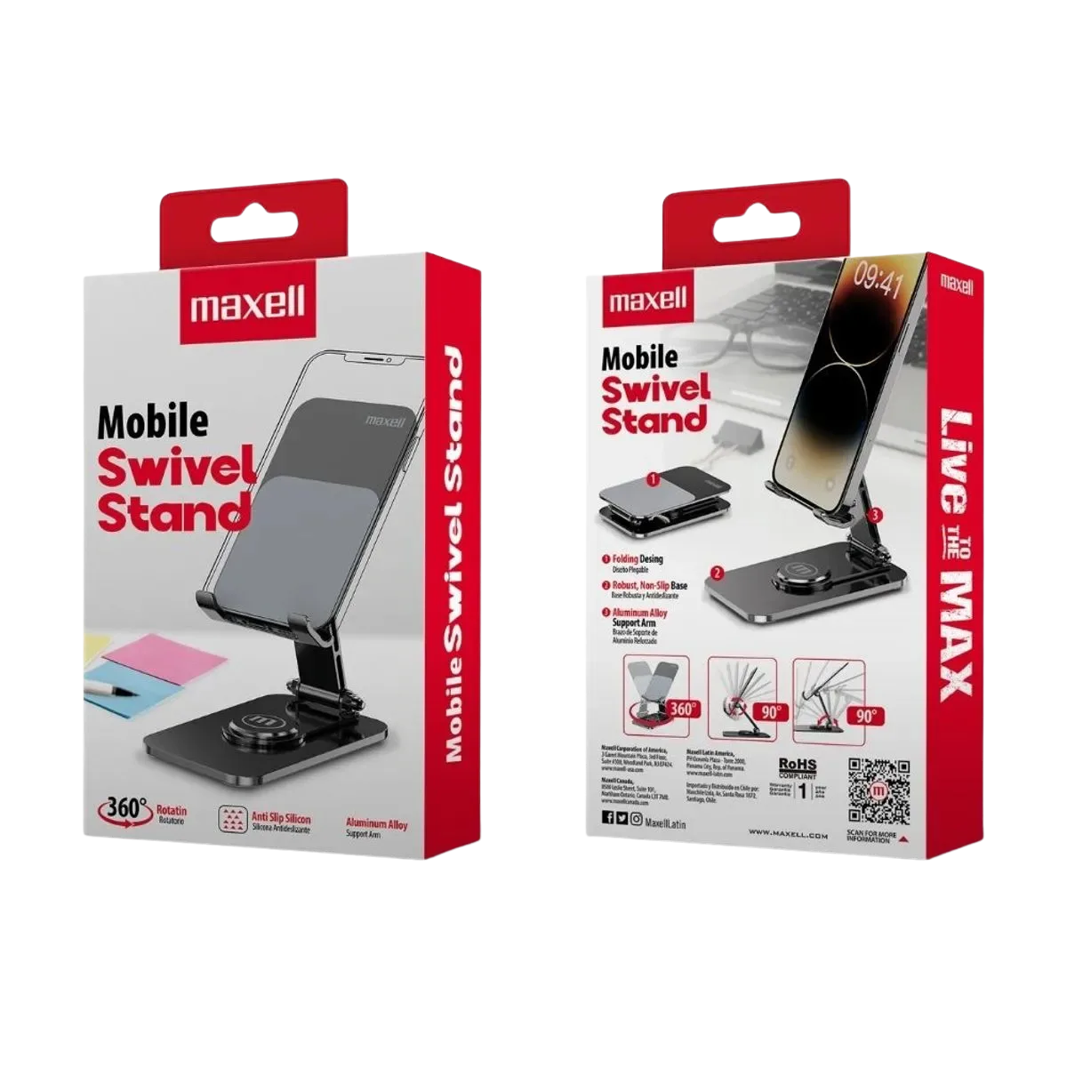 SOPORTE CELULAR MAXELL 360 MS-9 - imagen 3