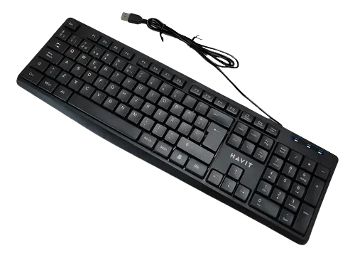 TECLADO HAVIT C/CABLE ESPAÑOL KB256/378/2006 - imagen 2
