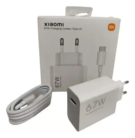 CARGADOR XIAOMI ORIGINAL 67W TIPO A + TIPO C