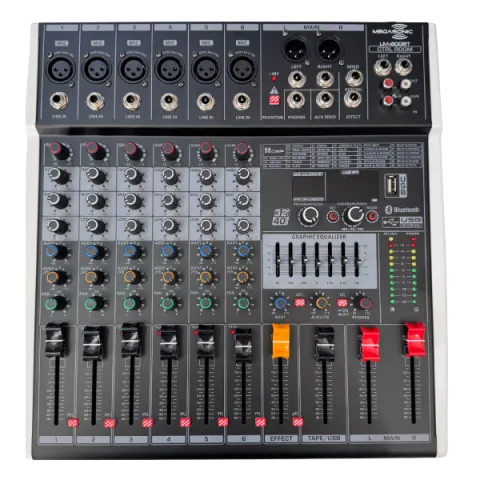 CONSOLA 8CH LM-600BT MEGASONIC