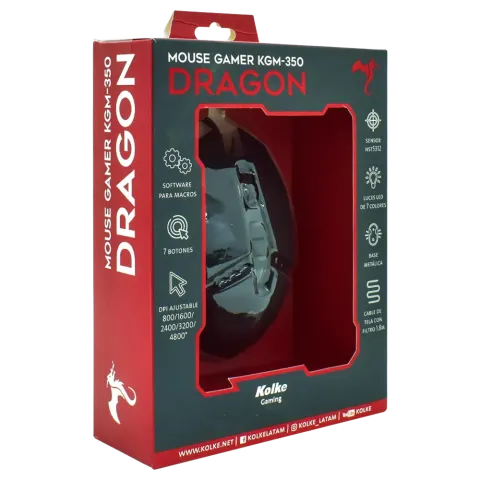 MOUSE KOLKE GAMER DRAGON KGM-350